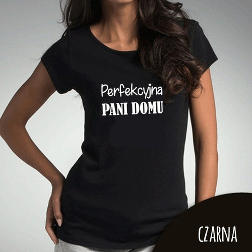 Bluzka damska  "Perfekcyjna Pani Domu" Moocha biały