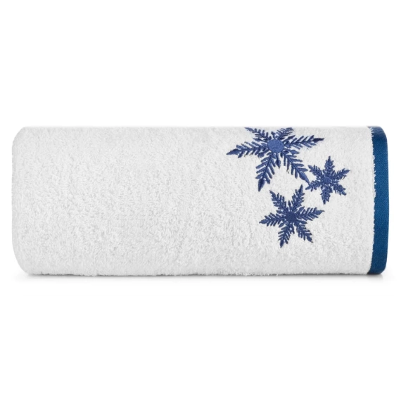 Carol 01 ręcznik świąteczny gwiazdki Eurofirany biały