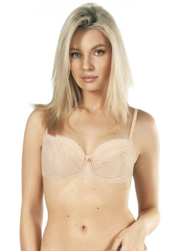 Casilda ll Biustonosz push-up Nipplex- beżowy