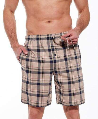 698/15 269703 Spodnie piżamowe Cornette beżowy-kratka