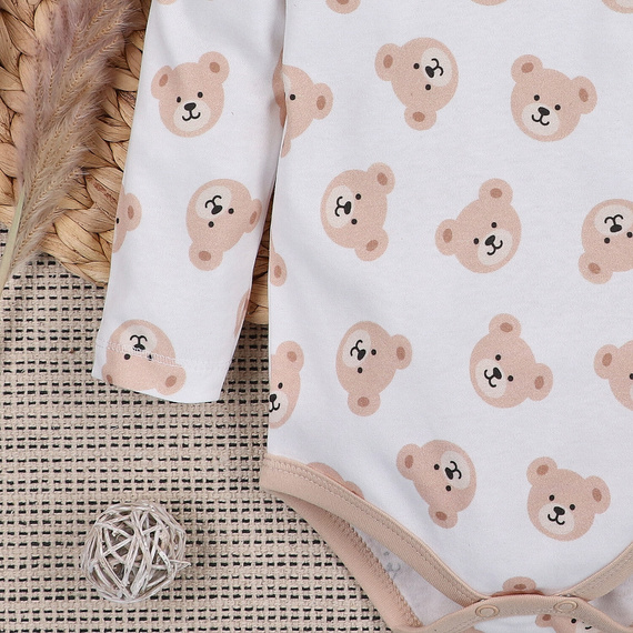 ABN-5353/MIS Sweet Bears Body z bawełny organicznej Nini druk