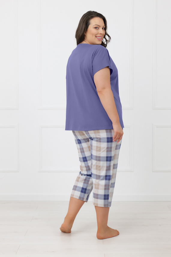 Piżama damska Rima Italian Fashion bawełna 100% krótki rękaw 3/4-jeans