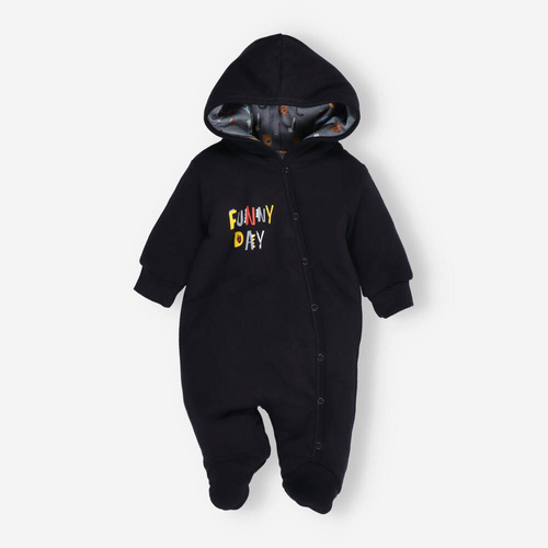 ABN-4203/CZA Alfabet Kombinezon z bawełny organicznej Nini czarny