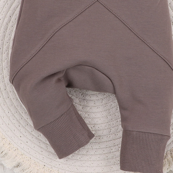 ABN-4580/BRA Psiaki Spodnie dresowe z bawełny organicznej Nini brązowy