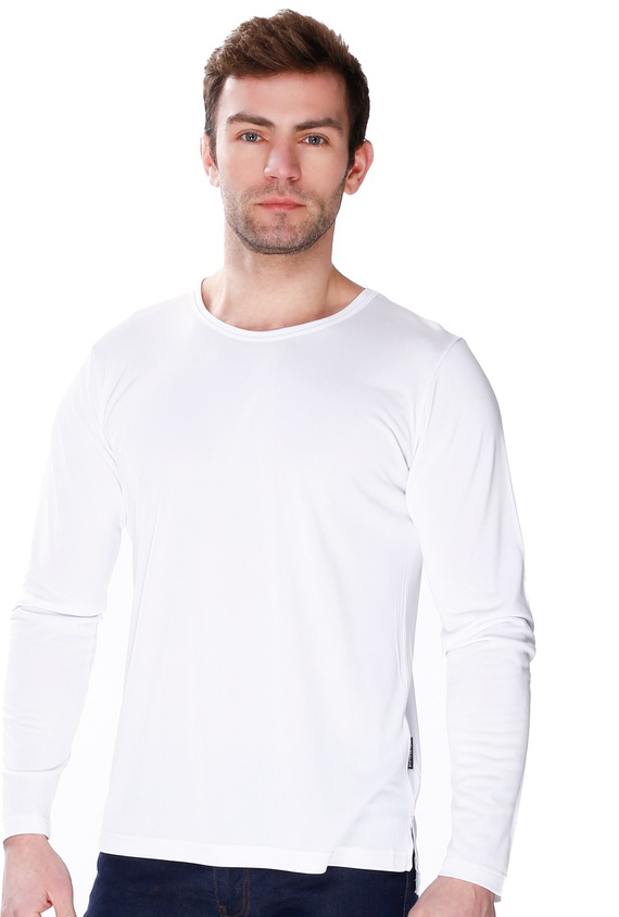 6133 Bluzka okrągły dekolt James Bradley biały