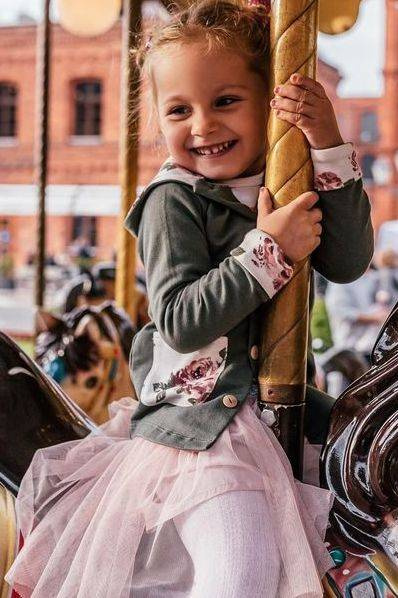 11218 "ROSES" Bluza dresowa Makoma khaki 