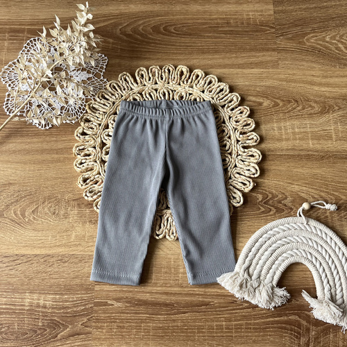 SL12336 Łączka Legginsy dziewczęce prążek Mamatti