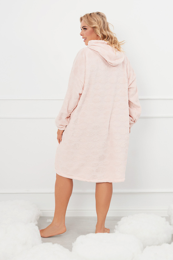 Runa Kocobluza damska z kapturem Italian Fashion -  różowy 