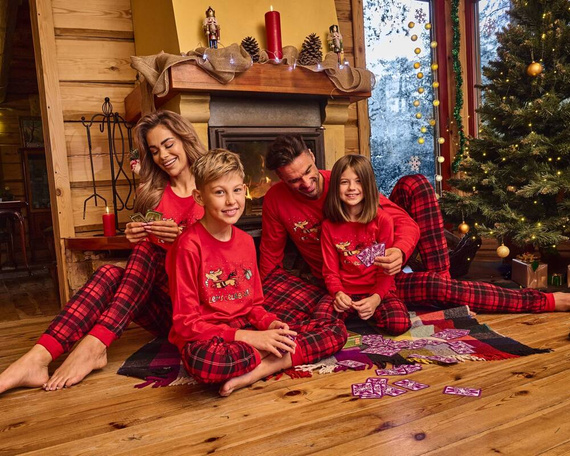 594/174 592/174 Celebrate  Piżama dziewczęca Cornette czerwony