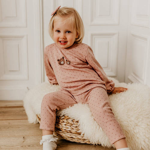 Hearts & Bears Legginsy niemowlęce Eevi - różowe