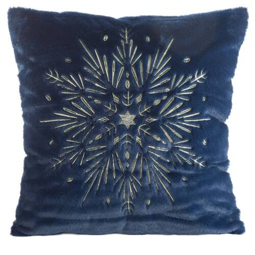Ch 119C Poszewka świąteczna gwiazdka Eurofirany granatowy