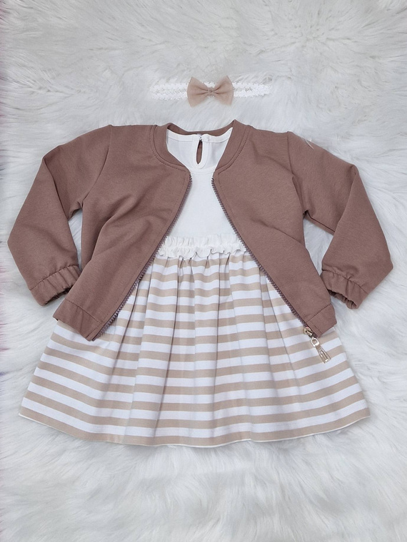 Gracja bluza bomberka dziecięca Bambarillo beżowy