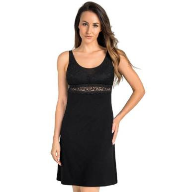 2813 Esso koszula nocna na ramiączkach Teyli - czarny