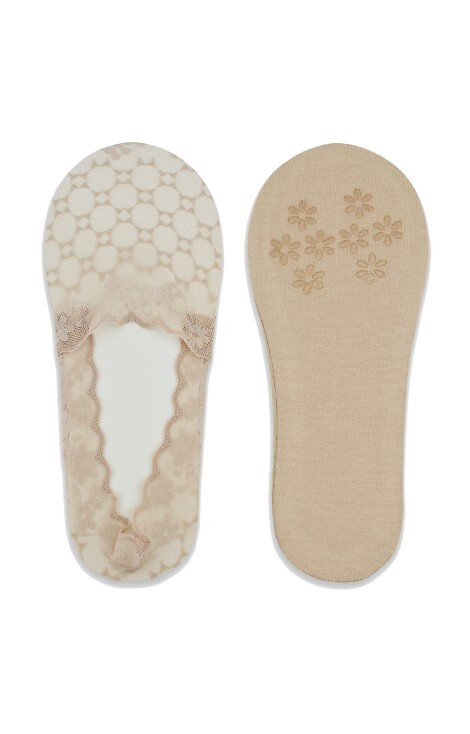 SN053 Baleriny stopki damskie Noviti - latte