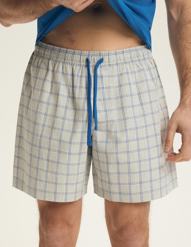 Piżama męska Henderson 43453 Nori niebieska – 100% bawełna, komfort