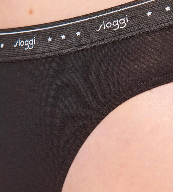 24/7 100 Tai 10198073 Figi Damskie Sloggi - black 