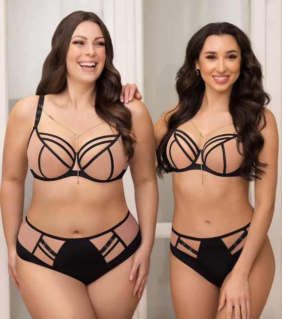 Gorsenia K 885 Tesora Biustonosz miękki beżowy