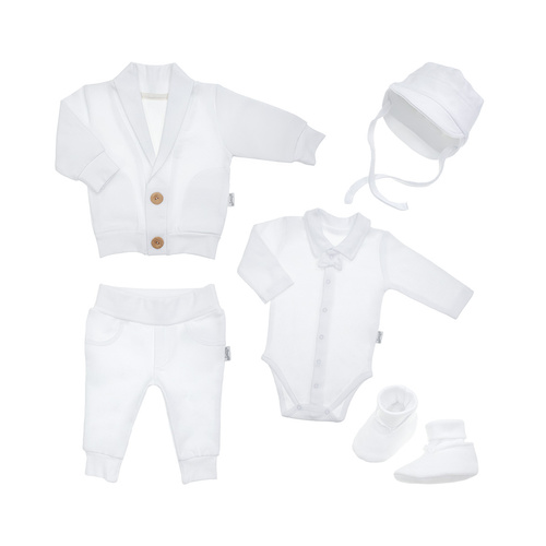 169398 Komplet chrzcielny 5-częściowy Nicol - biały
