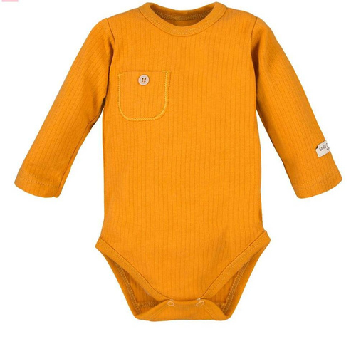 Body z długim rękawem z kieszonką "Simply Comfy" Ewa Klucze- granat