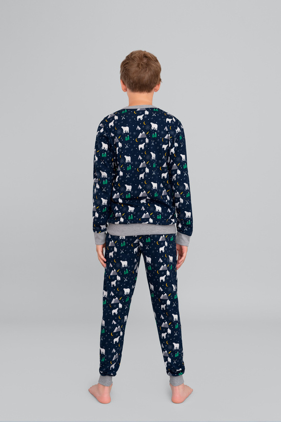 Sid Piżama dziecięca Italian Fashion- druk burgundowy