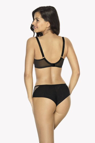 GFB 1054 Demi Figi Damskie Brazyliany Gaia- czarny beżowy