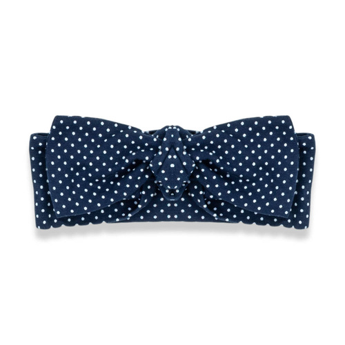 14188 Opaska z węzełkiem "Mix" Nicol - granatowy