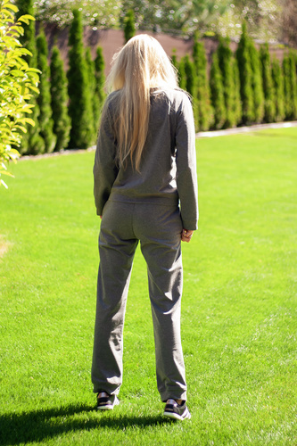 Antao komplet dresowy damski Mirale, bawełna z elastanem, polska produkcja - grey