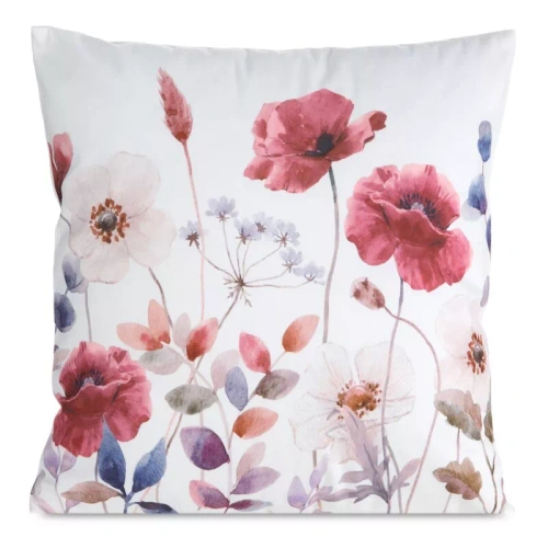 Poszewka 45x45 Mink 36 Eurofirany welur kwiaty dekoracyjna