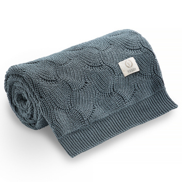 WAVES Kocyk eco cotton Yosoy Petrol