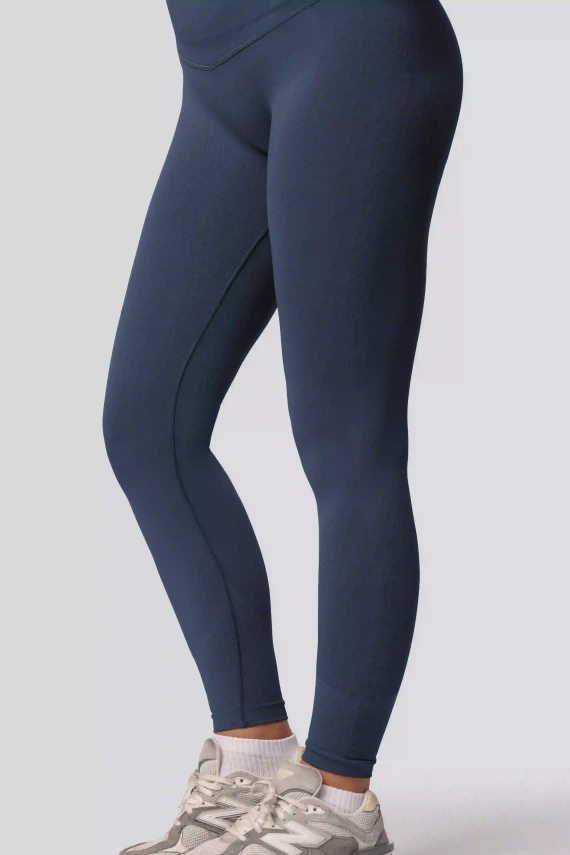 Legginsy push-up Spaio PRO modelujące kryjące wysoki stan navy blue