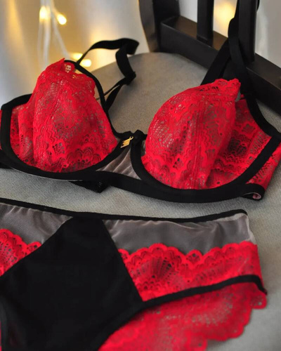 19170 Amore biustonosz miękki soft Mediolano czerwony