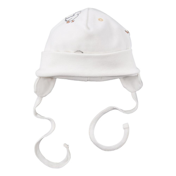 Little Ducks Czapka wiązana Eevi - ecru