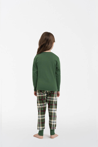 Zonda Piżama dziecięca Italian Fashion - zielony/druk 