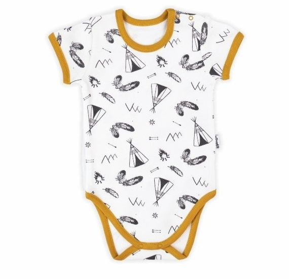 167097 Body z krótkim rękawem "Indian" Nicol - wzór