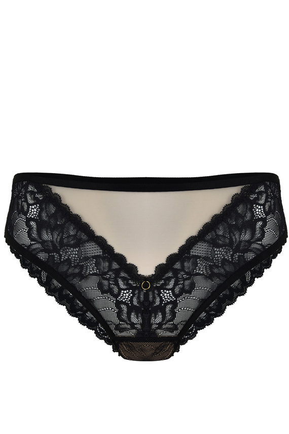 19235 Magic Figi brazyliany Mediolano – koronkowe, cielisty tiul, złoty akcent