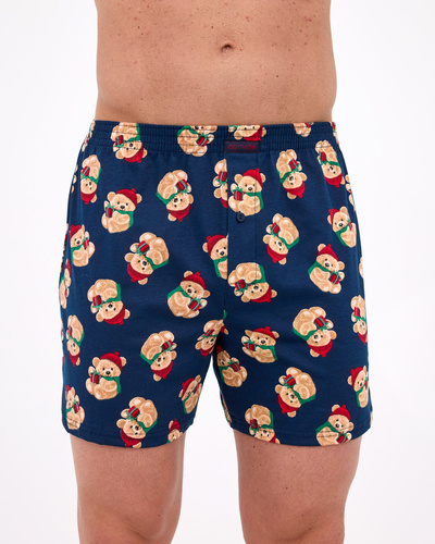 016/24 Bears 3 Cornette – bokserki męskie świąteczne, luźne, bawełniane, wygodne