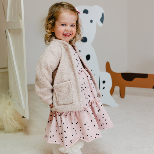 Dogs & Spots Kurtka baranek Eevi - jasny beżowy