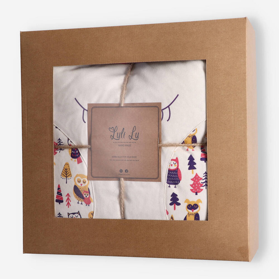 LUL-0051 Kocyk niemowlęcy z poduszką Luli Lu - różowy