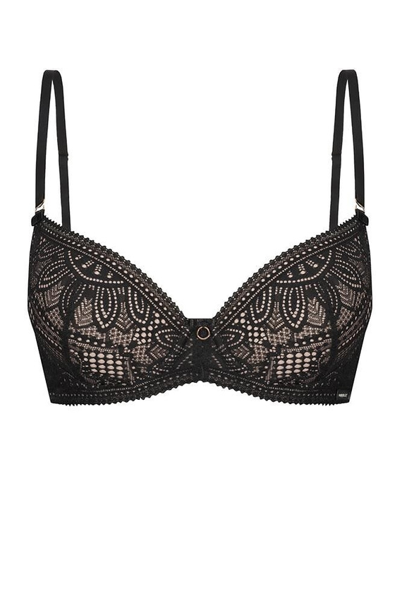 Desire Biustonosz push-up Mefemi - czarny beżowy