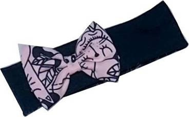 Kotki opaska z kokardką Bambarillo granatowy