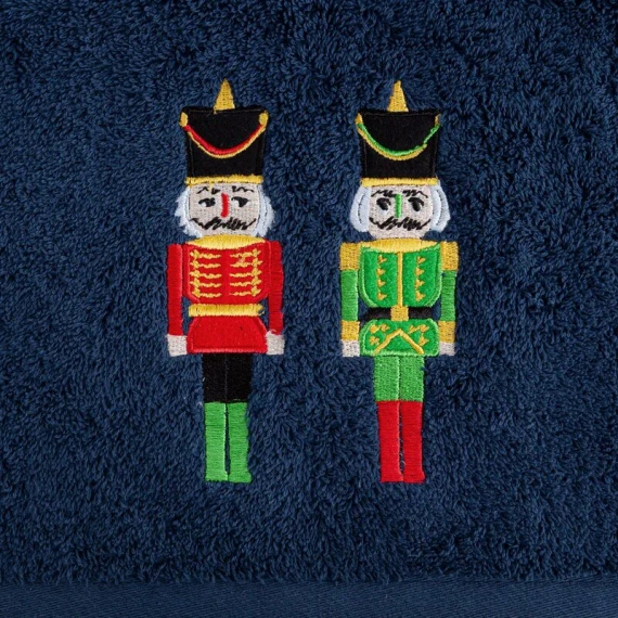 Peter ręcznik świąteczny dziadek do orzechów Eurofirany granatowy