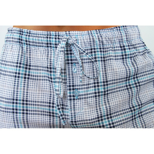 2379/27 Piżama Męska długi rękaw i spodnie Sesto Senso - turkusowy