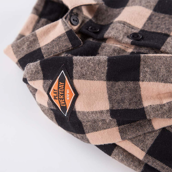 Jump Body z kołnierzykiem Eevi - czarny/beżowy