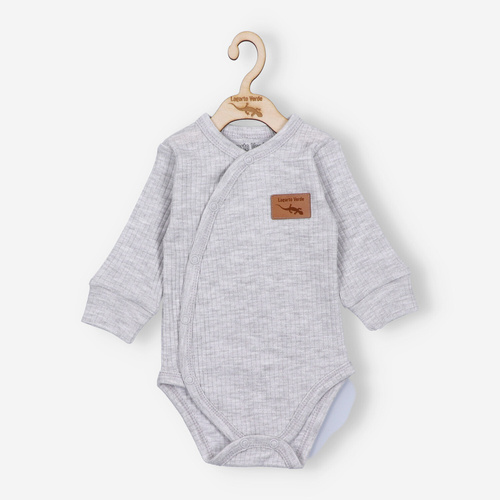 KAR-0003 Body kopertowe z dzianiny prążkowej Lagarto Verde - szary