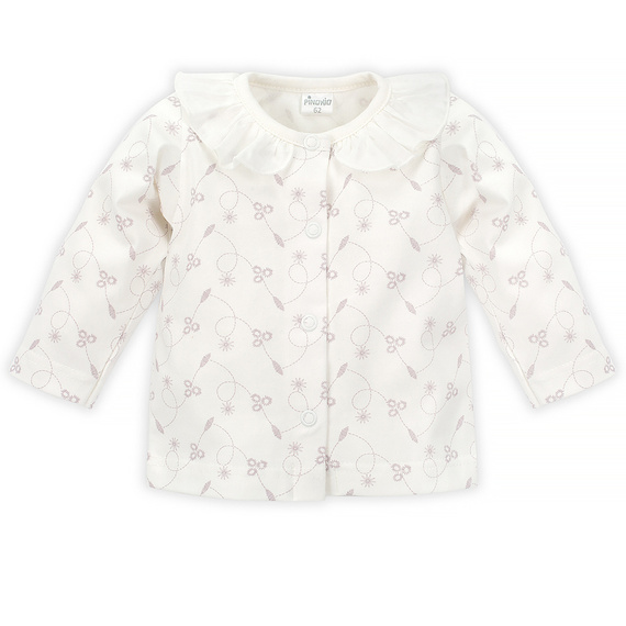 Charlotte Kaftanik dziewczęcy z kołnierzykiem Pinokio - ecru