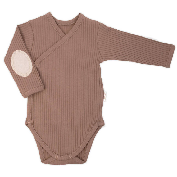 197100 Benio Kopertowe Body z długim rękawem Nicol