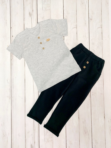 Mieszko Koszulka dziecięca krótki rękaw Bambarillo granatowy