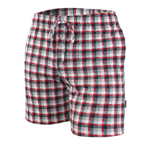 Milo 2 Krótkie spodnie piżamowe Sesto Senso kratka 10 czerwony