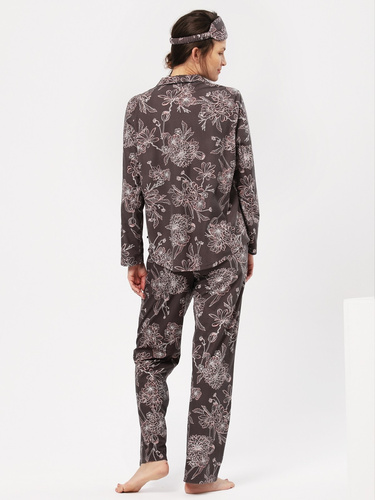 LNS 817  Piżama Damska Key -grafitowy