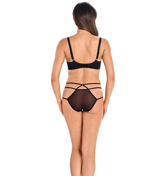 3138 Demi Figi damskie z paseczkami Teyli - czarny